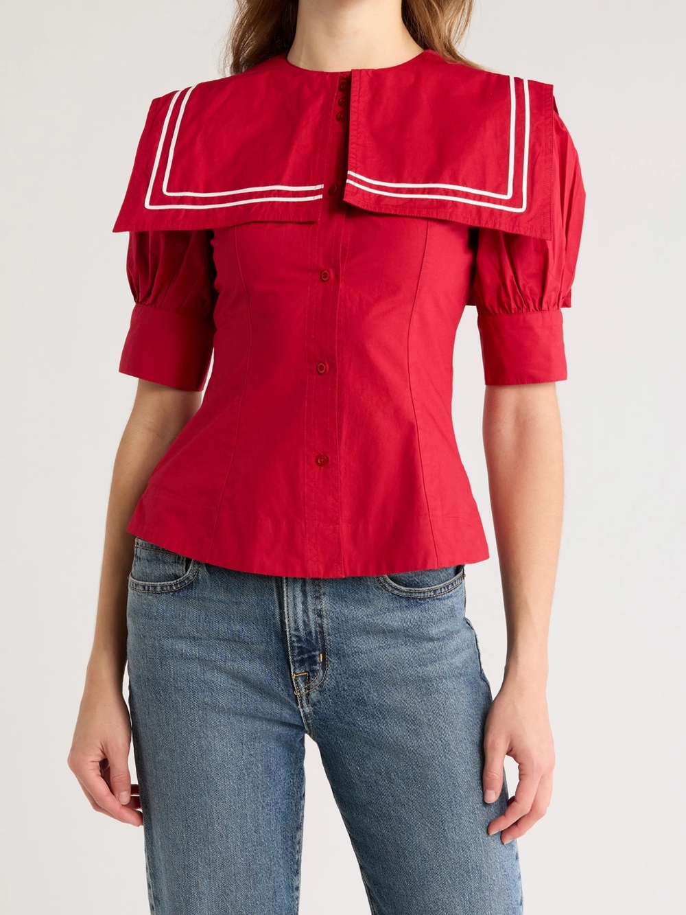 NWT Damson Madder Keisha Collared Blouse - US 10